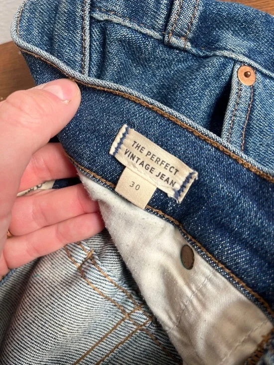 Madewell Perfect Vintage Jean Size 30 Blue Denim - Picture 6 of 7